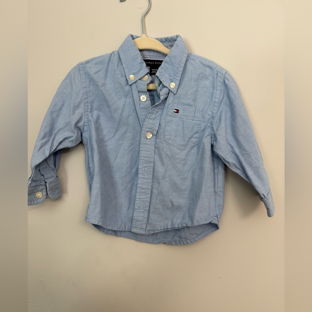 Tommy Hilfiger Kids Light Blue Button-Down Shirt